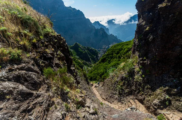 从Pico Arireau山到Pico Ruivo山 — 图库照片