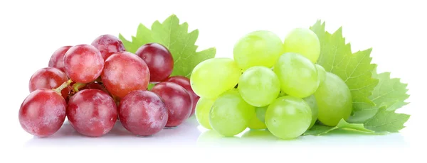 Vinné hrozny červené zelené čerstvé ovoce — Stock fotografie