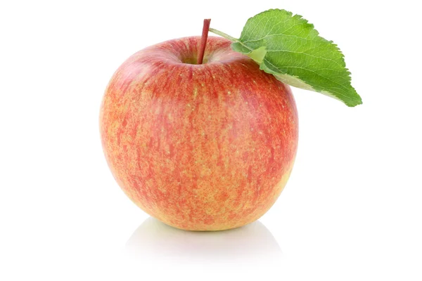 Jabłko świeże owoce na białym tle — Zdjęcie stockowe