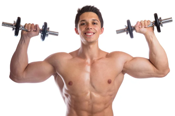 Bodybuilder bodybuilding muskler body builder bygga starka mu — Stockfoto