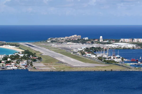 Sint Maarten St. Martin Aeroporto Caribe — Fotografia de Stock