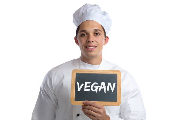 Vegan cibo cucinare sano mangiare verdura bordo segno iso — Foto Stock