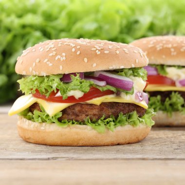 Çizburger hamburger domates peynir