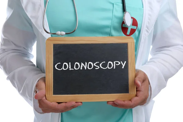 Enfermedad de control de detección de prevención del cáncer de colonoscopia enferma —  Fotos de Stock