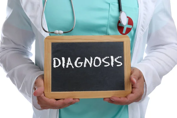 Diagnose ziekte ziek ziekte gezond gezondheid check-up onderzoek — Stockfoto
