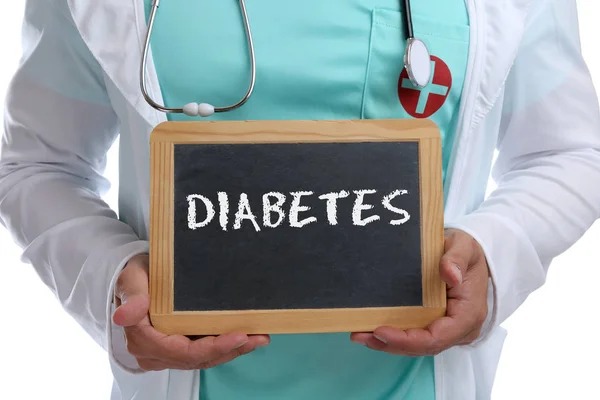 Diabetes suiker ziekte ziek ziekte gezond gezondheid jonge dokter — Stockfoto