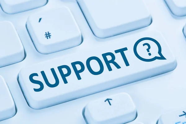 Support online help contact customer service telephone internet — Stock Photo, Image