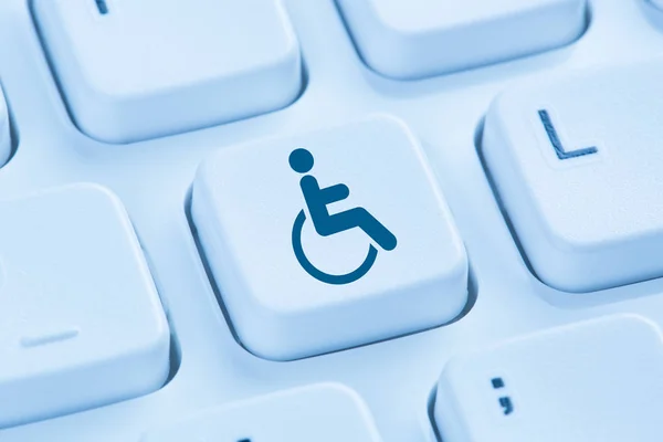 Web accessibility online internet website computer for people wi — Stock Photo, Image