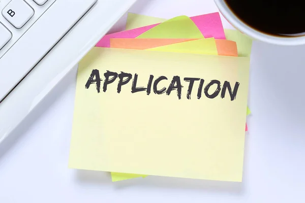 Application apply jobs, job working recruitment employees busine — Stock Photo, Image
