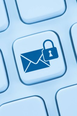 Şifreli e-posta koruması güvenli gönderme posta Internet online