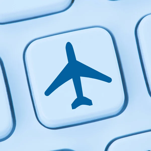 Бронирование авиабилетов отдых онлайн покупки электронной коммерции inte — стоковое фото