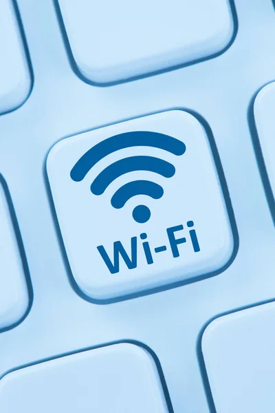 Connessione Wi-Fi WiFi hotspot internet web computer online — Foto Stock