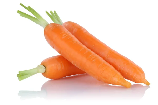 Zanahorias zanahoria verduras frescas aisladas —  Fotos de Stock