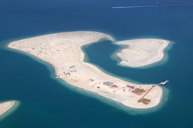 Dubai Dünya Clarence Ada'ya havadan görünümü fotoğraf