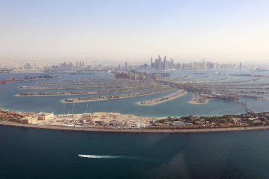 Dubai The Palm Island Marina havadan görünümü fotoğraf