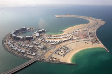 Dubai Daria Island hava görünümünü fotoğraf