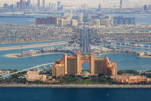 Dubai The Palm Island Atlantis Hotel vista aérea fotografía — Foto de Stock