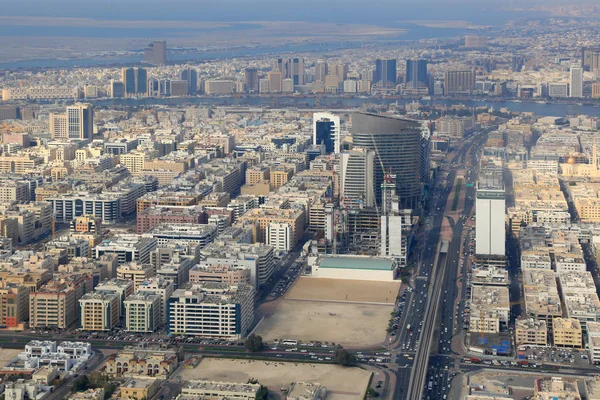 Dubai overview with The Creek river aerial view photography — Stock Photo, Image