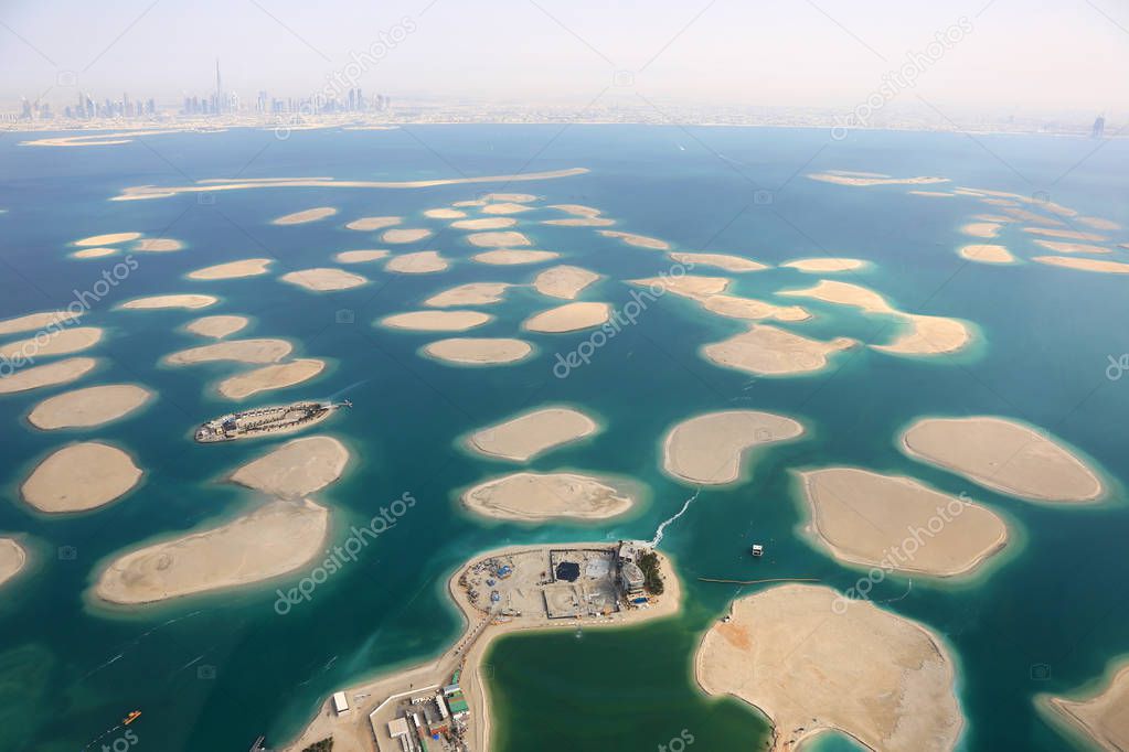 Dubai The World Islands Island panorama aerial view photography