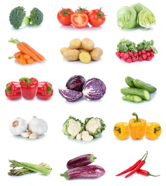 Sebze havuç domates salatalık biber l topluluğu