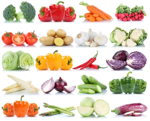 Gemüse Tomaten Salat Paprika Karotten Kartoffeln Spargel — Stockfoto