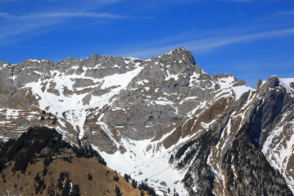 Pilatus montanha Suíça Alpes suíços montanhas vista aérea ph — Fotografia de Stock