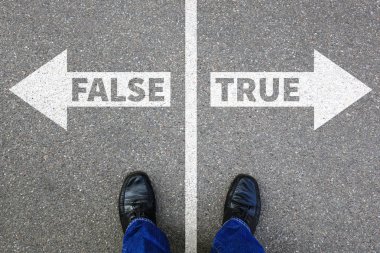 Yanlış doğru gerçek sahte haber yalan yalancı gerçekleri karar karar