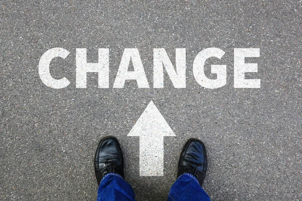 Zmiana Zmiana pracy praca Twój biznes koncepcja zmiany życia — Zdjęcie stockowe