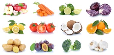 Meyve ve sebze toplama elma portakal Hindistan cevizi vegetabl