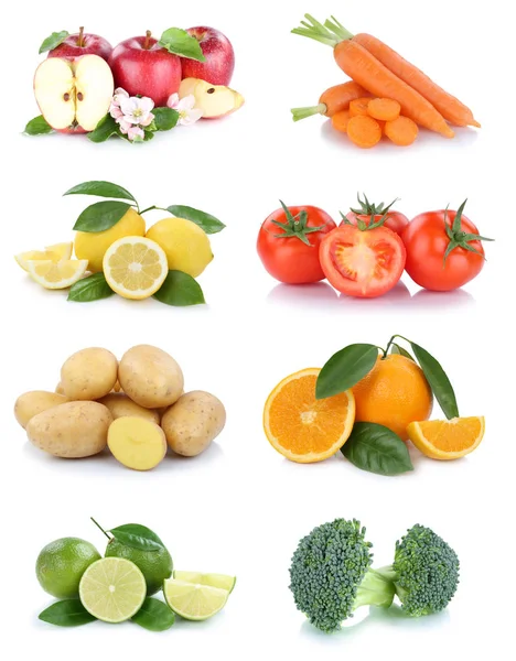 Frutas e produtos hortícolas colheita maçãs laranjas tomates broccol — Fotografia de Stock