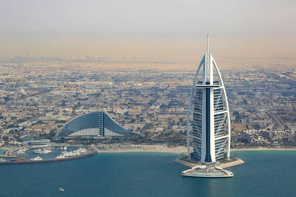 Burj Al Arab Hotel Dubai vista aérea — Foto de Stock