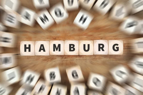 Концепция развития бизнеса в Гамбурге — стоковое фото