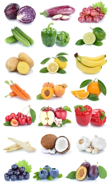 水果和蔬菜集合分离苹果橙胡萝卜 b — 图库照片