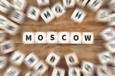 Moskova şehir şehir Rusya seyahat seyahat zar iş kavramı