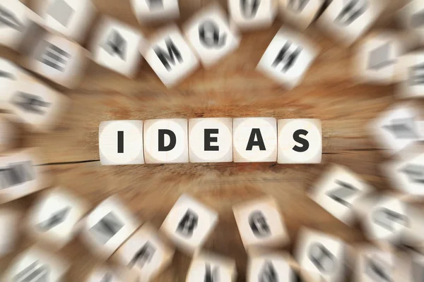 Ideas idea success growth creativity creative dice business conc — Stock Photo, Image