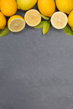 Limon limon meyve portre biçimi boşaltmak kayrak Üstten Görünüm
