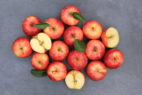 Elma elma meyve kırmızı üstten görünüm kayrak