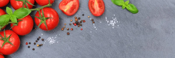 Domates domates kırmızı sebze kayrak afiş boşaltmak Üstten Görünüm