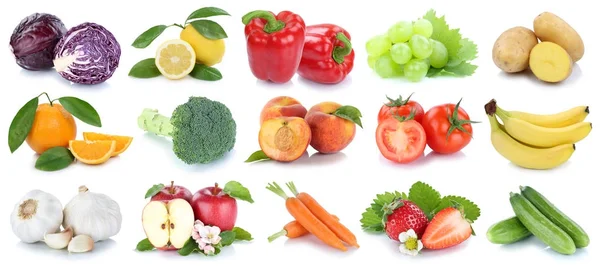 Recogida de frutas y verduras manzana aislada Tom naranja — Foto de Stock