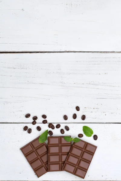 Čokoládové mléko čokoládu bar potravin portrét formát sladkosti copysp — Stock fotografie