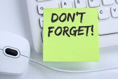 Tarihi toplantı anımsatıcısı notepaper iş kavramı fare bilgisayar klavye hatırlatmak unutmayın