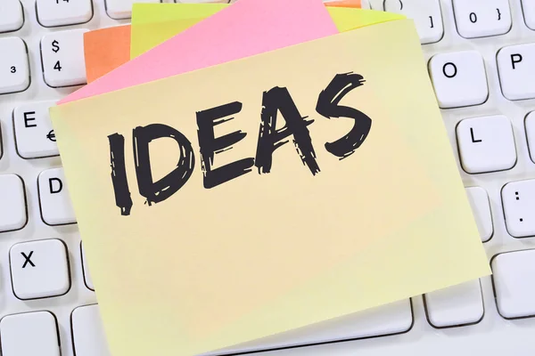 Ideas Idea Success Growth Creativity Creative Business Concept Note Paper — Stock Photo, Image