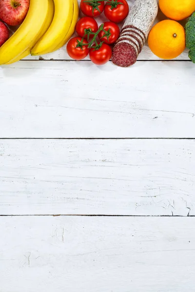 Frutta e verdura collezione di alimenti cottura ingredienti portra — Foto Stock