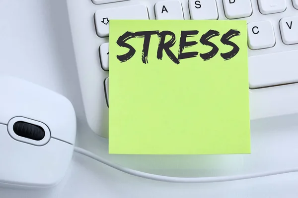 Stress betonade burnout på arbete avslappnad business koncept mus — Stockfoto