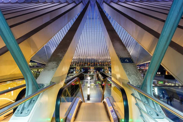 Gare de Liège Guillemins Santiago Calatrava Belgiu — Photo