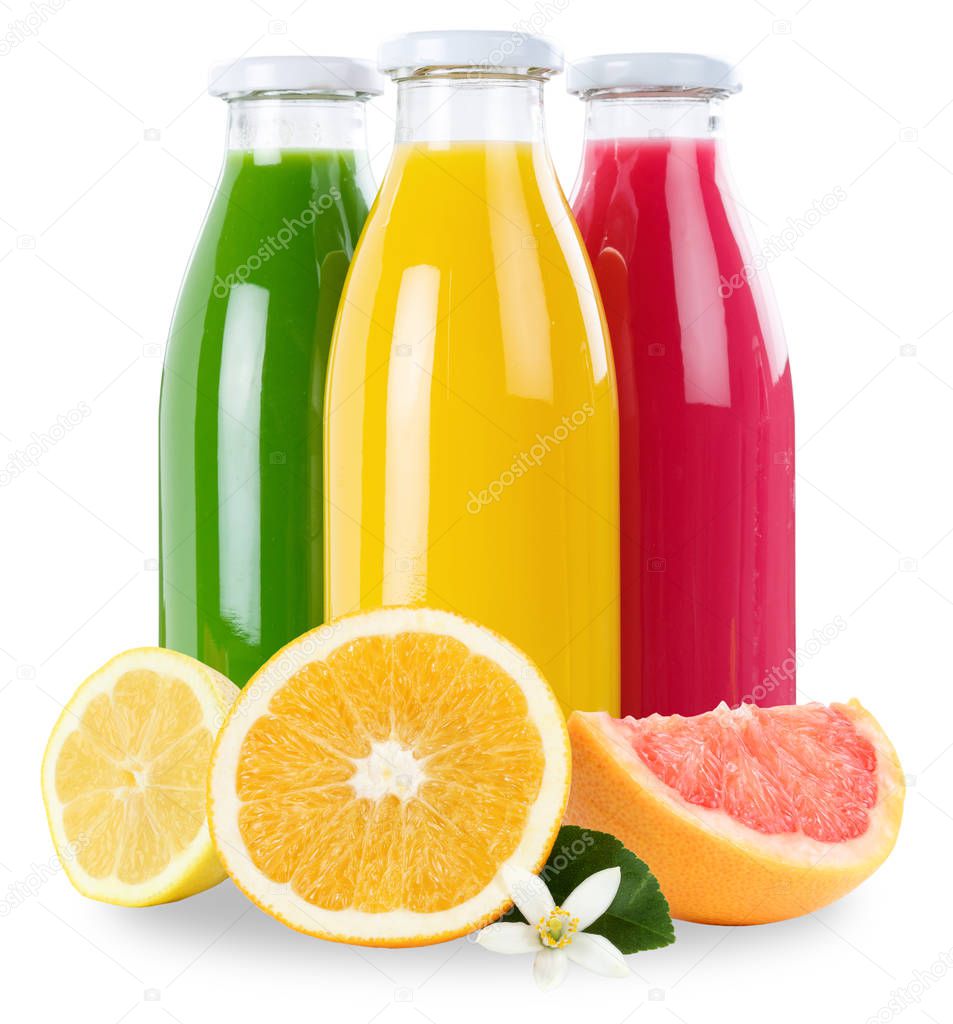 Juice smoothie smoothies in bottle fruits orange square isolated