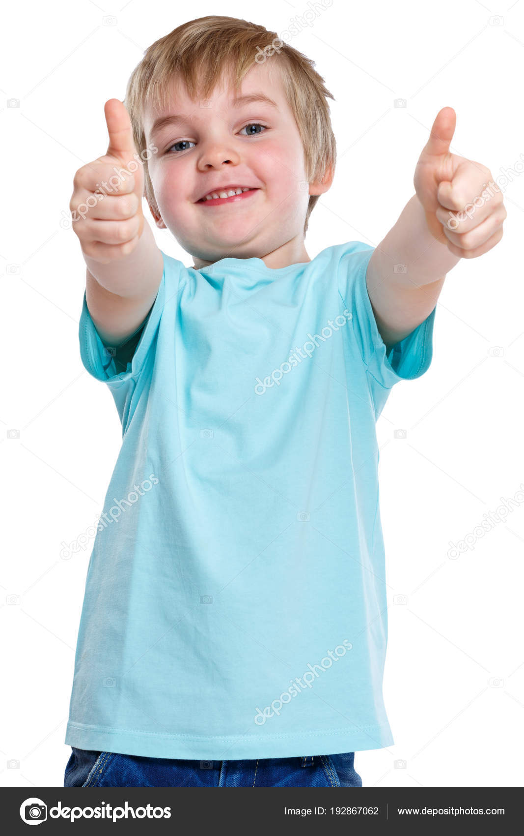 Child Kid Smiling Little Boy Success Successful Winner Thumbs Up