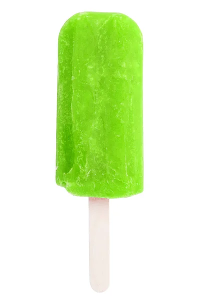 Helado de paleta helado helado helado verde aislado de verano — Foto de Stock