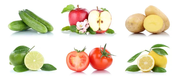 多くの果物と野菜分離コレクション アップル tomat をフルーツします。 — ストック写真