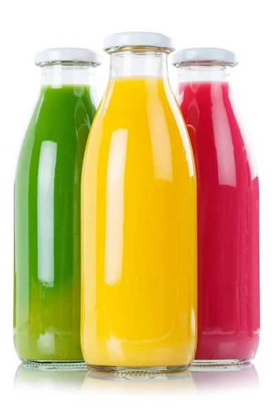 Frullati arancio succo Smoothie in bottiglia isolat formato verticale — Foto Stock